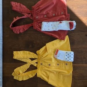 2 Pinafore Skirts- 3T